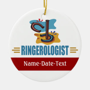 Funny Horseshoes Ceramic Ornament