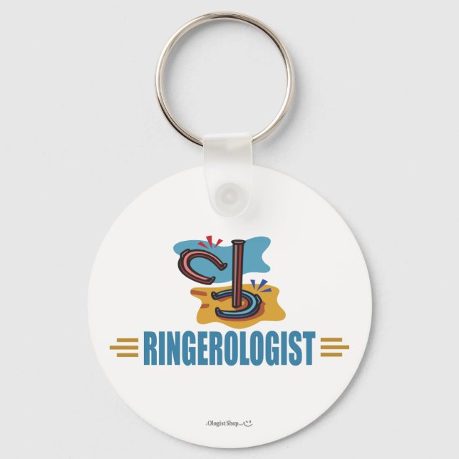 Funny Horseshoes Key Ring (Front)