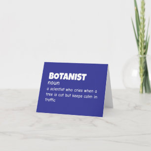 Funny Horticulturist Definition Thank You Card