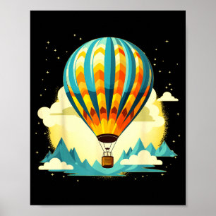 Funny Hot Air Balloon For New Adventures Lovers Poster