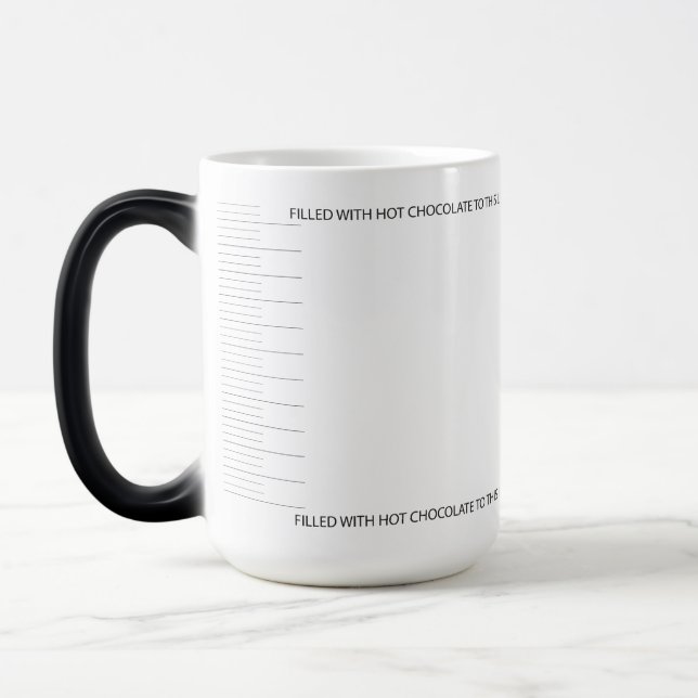 Funny Hot Chocolate Mug Large - Morphing (Left)