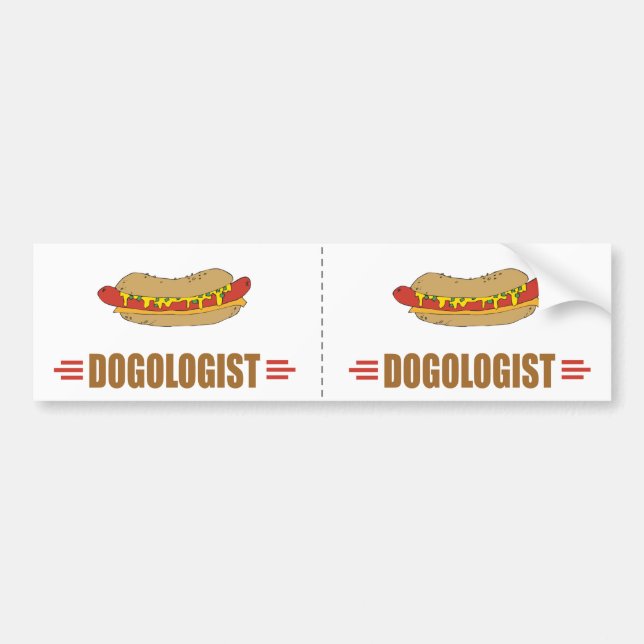 Funny Hot Dog Bumper Sticker (Front)