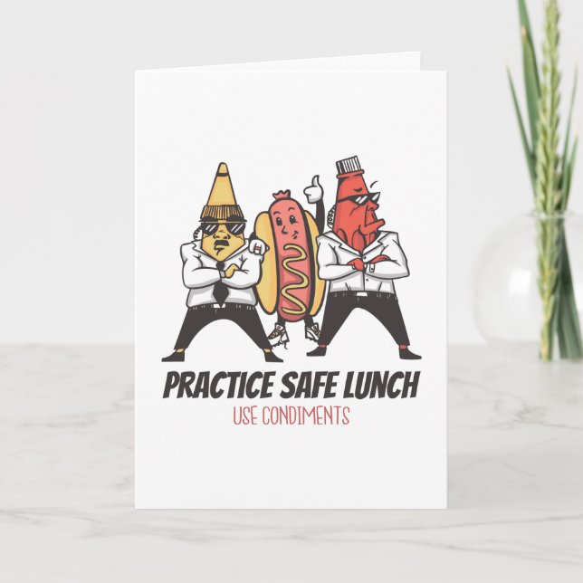 Funny hot dog card (Front)
