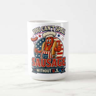 Funny Hot Dog Chef USA Sausage Lover Gift Design Coffee Mug