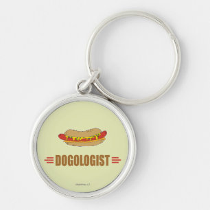 Funny Hot Dog Key Ring