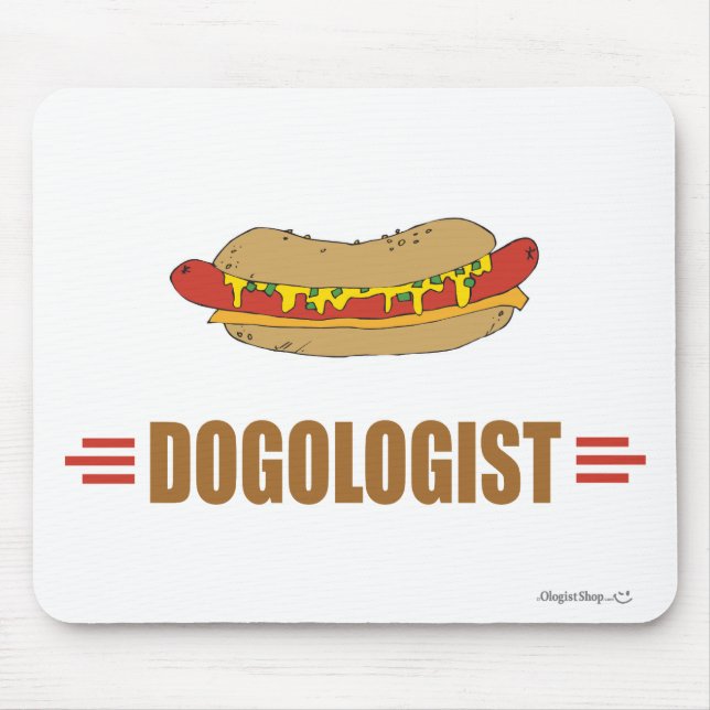 Funny Hot Dog Mouse Pad (Front)