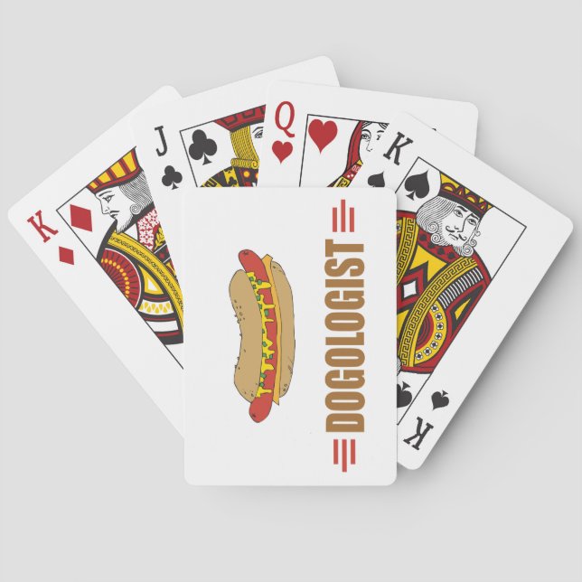 Funny Hot Dog Playing Cards (Back)