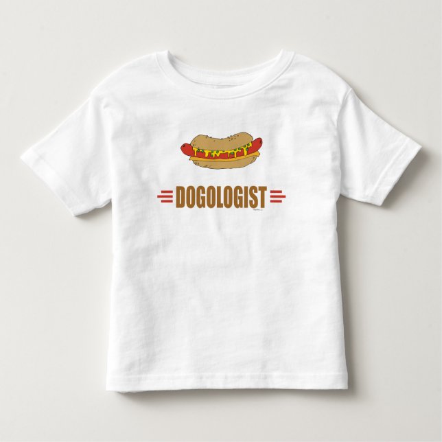 Funny Hot Dog Toddler T-Shirt (Front)