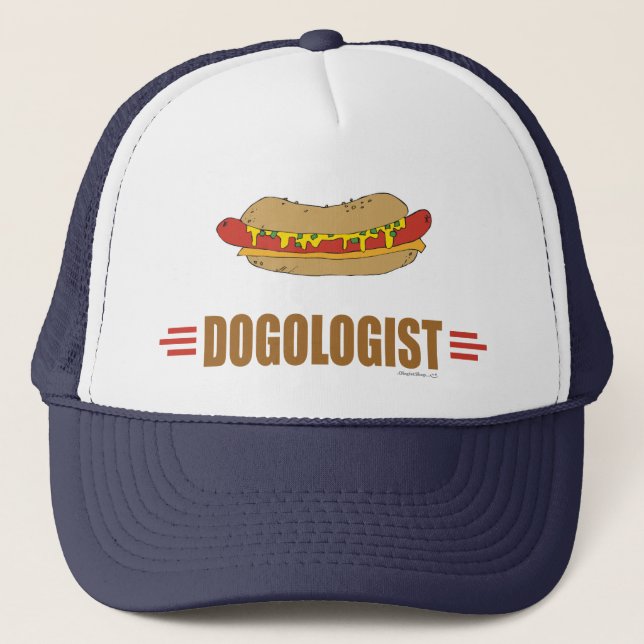 Funny Hot Dog Trucker Hat (Front)