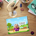 Funny Hot Flashes Birthday Card<br><div class="desc">Does turning up the thermostat suddenly feel like a battle with Mother Nature? This hilarious birthday card is the perfect pick-me-up for any fabulous woman going through menopause. The front features a cartoon of a sassy senior citizen with her dog, reminding us all to laugh a little at those unpredictable...</div>