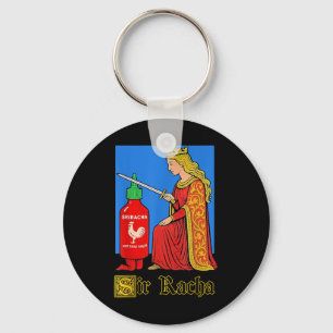 Funny Hot Sauce Mediaeval Art  Key Ring