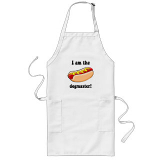 Funny hotdog long apron