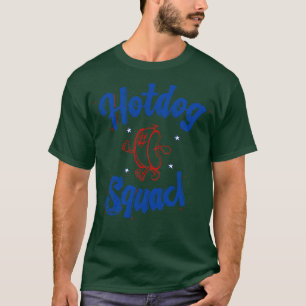 Funny Hotdog Squad 4th of July T-Shirt