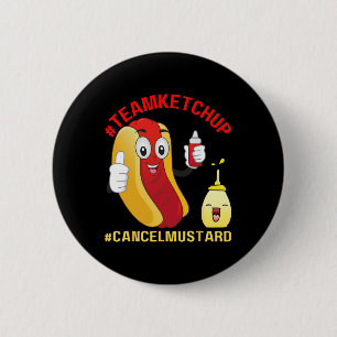 Funny Hotdog Team Ketchup Lover Fun Bbq Hotdogs Gr 6 Cm Round Badge