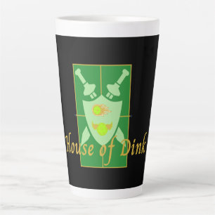 Funny House of Dink Pickleball Crest   Latte Mug