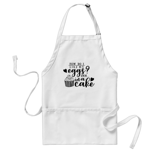 Funny - How do i like my eggs? ... Standard Apron (Front)