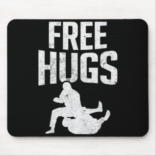 Funny Hugs of Jiu Jitsu Brazilian BJJ MMA Jujitsu Mouse Pad