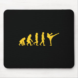 Funny Human Ape Gorilla Evolution Karate Boxing Ki Mouse Pad