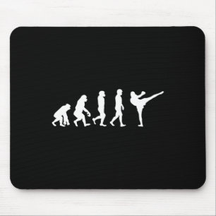 Funny Human Ape Gorilla Evolution Karate Boxing Ki Mouse Pad
