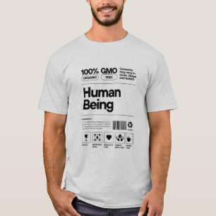 Funny Human Being Organic Ingredients T-Shirt