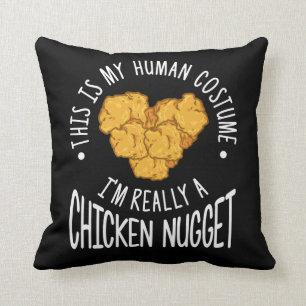 Funny Human Costume Chicken Nugget Cushion
