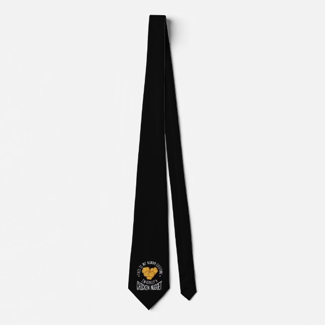 Funny Human Costume Chicken Nugget Tie (Front)
