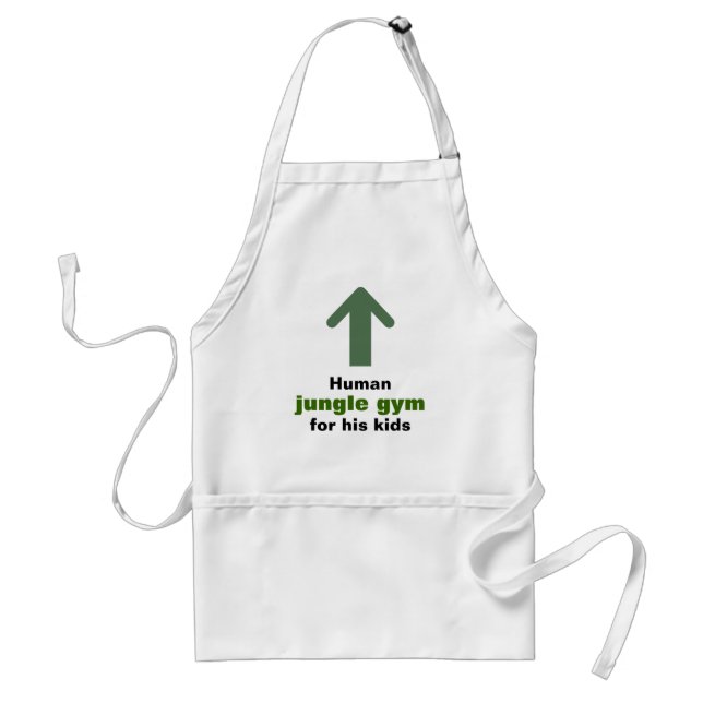Funny Human Jungle Gym Standard Apron (Front)