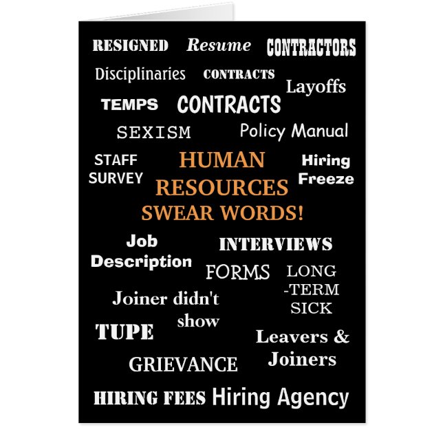 Funny Human Resources Annoying HR Birthday (Front)