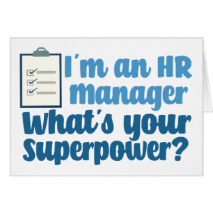 Funny Human Resources Superhero Card