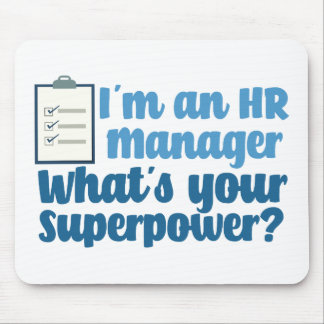 Funny Human Resources Superhero Mouse Pad