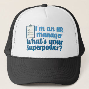 Funny Human Resources Superhero Trucker Hat