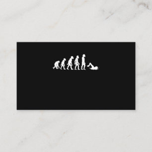 Funny Human Swimming Evolution Swimmer Swim Design Business Card
