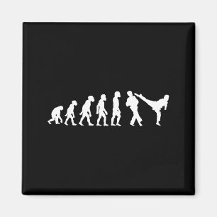 Funny Human Taekwondo Fighter Evolution Korean Magnet