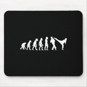 Funny Human Taekwondo Fighter Evolution Korean Mouse Pad