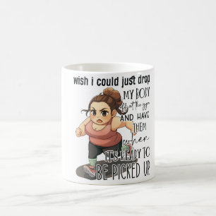 funny humerous fitness  coffee mug