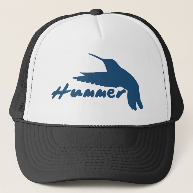 Funny Hummer Hummingbird Trucker Hat (Front)