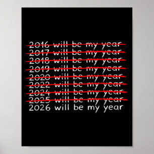 Funny Humor New Year Quote Men Women 2026 Will Be  Poster