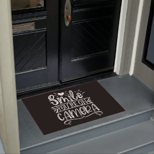 Funny Humor - Smile, You're On Camera Doormat