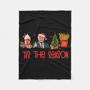 Funny Humorous Donald Trump Tis The Season Trump C Fleece Blanket