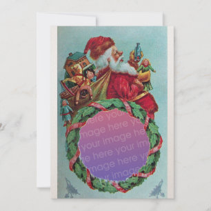 FUNNY,HUMOROUS SANTA VINTAGE Xmas Photo Template