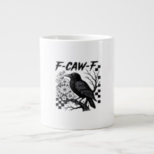 Funny Humour Crow Gothic F-Caw-F Essential Large Coffee Mug