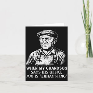 Funny Humour Grandpa Gift Father's Day Grandfather Card