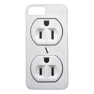 Funny Humour Joke Electrical Outlet Custom iPhone 8/7 Case
