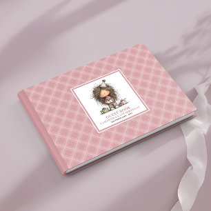 Funny humour quirky girl 8th birthday party guest book