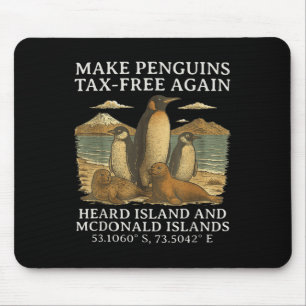 Funny Humour Sarcastic Penguin Make Penguin Tax-fr Mouse Pad