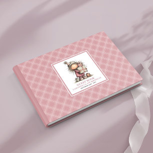 Funny humour toddler girl 3rd birthday guest book
