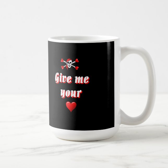 Funny humourous pirate flag coffee mug (Right)