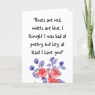 Funny Humourous Valentine's Day Quote Holiday Card