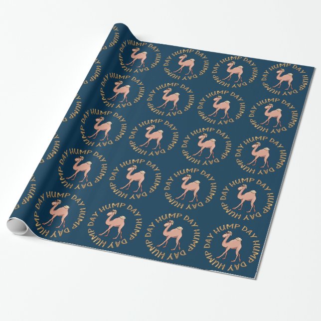 funny hump day camel wrapping paper (Unrolled)