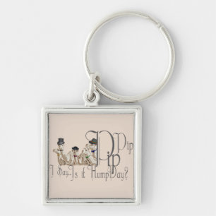 Funny Hump Day Camels  in Monocles Key Ring